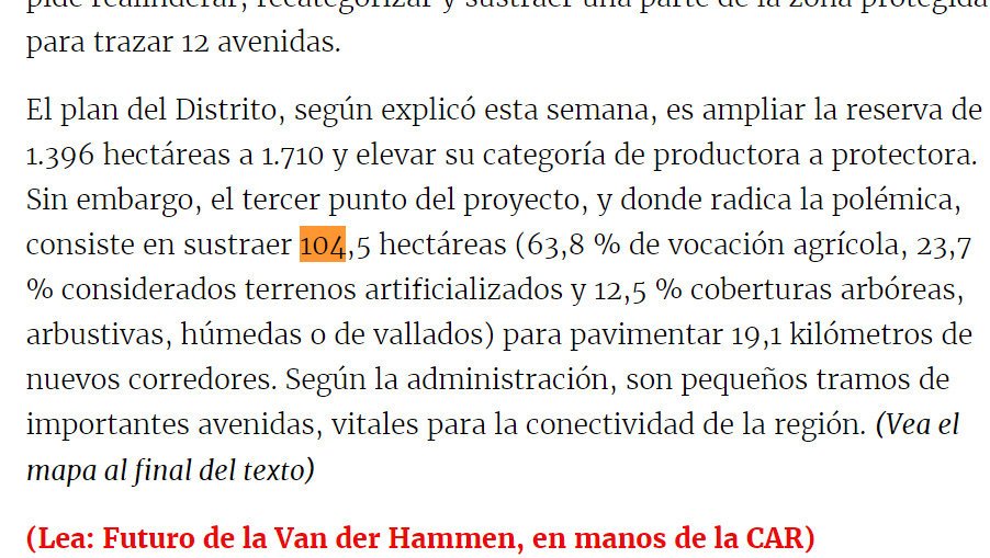 La cacareada "reserva" Peñalosa de 1710 hectáreas, en realidad son sólo 1020. 45 Dpy65IEWkAAZqAo