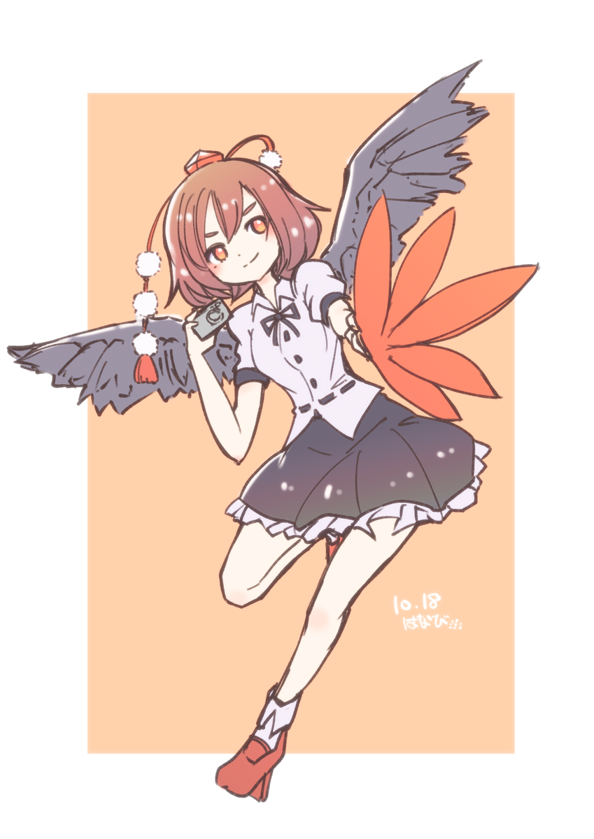 射命丸文 「文さん。 #深夜の真剣お絵描き60分一本勝負 」|日渡はなび (Commissions Please wait!✨)のイラスト