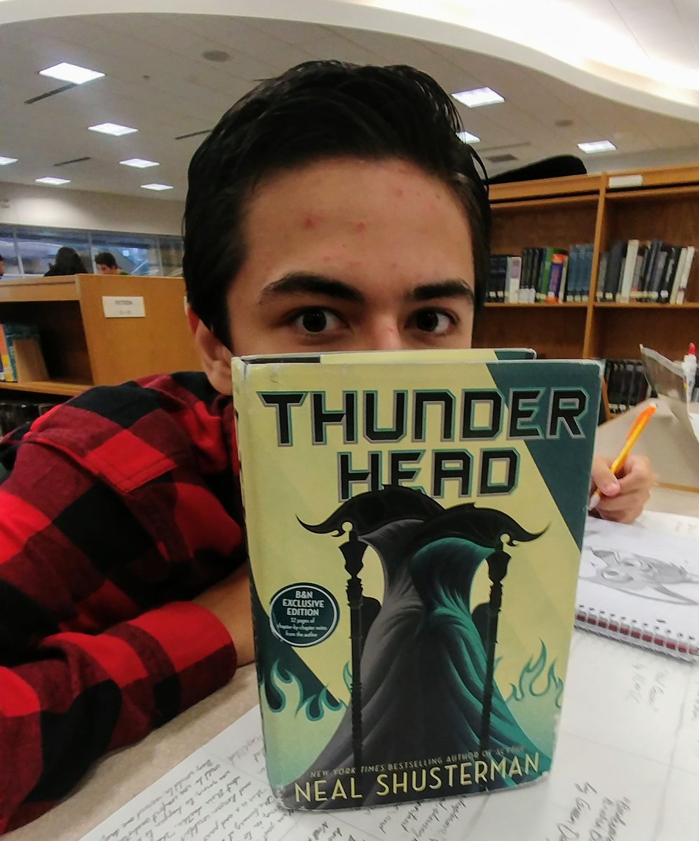 KirkenReader's tweet photo. Justin: Ms. K, why won't @NealShusterman put out the 3rd #Scythe book now?

Me: Because he delights in torturing us, Justin. Surely, that can be the only reason.

#WOReads #GoWo https://t.co/avTBbBFq4b