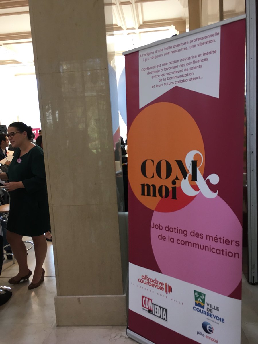 EcoCourbevoie's tweet photo. #COMmoi Après le pitch des recruteurs, place aux entretiens et moments d’échanges à #Courbevoie . Beau succès pour le #jobdating des métiers de la #communication #emploi ! https://t.co/2409N0VaWC