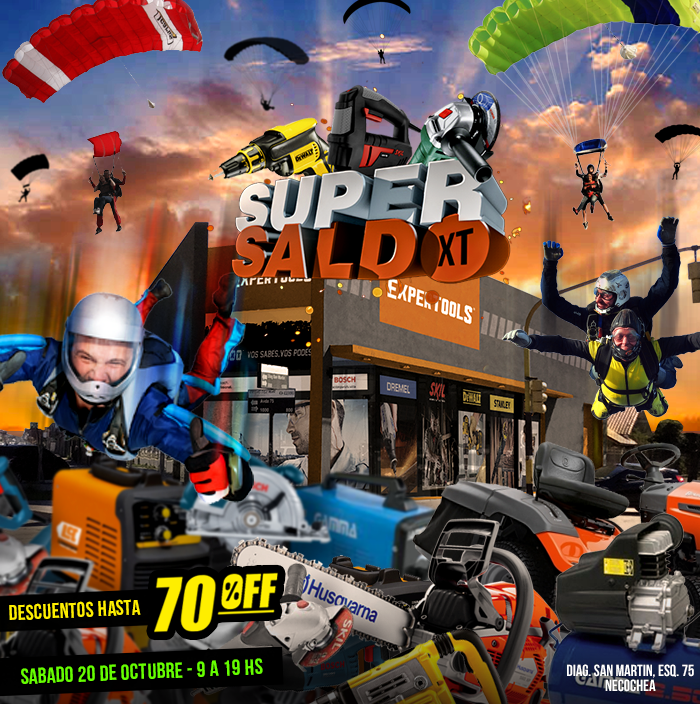 expertoolsxt's tweet image. 🔥Se viene un Nuevo #SuperSaldoXT🔥
🗓️Sábado 20 de Octubre de 9 a 19hs.
📍Diag. San Martín, Esquina 75. Necochea.
Enorme cantidad de Máquinas y Herramientas con detalles mínimos.
😲DESCUENTOS Impresionantes de hasta 70%😲
👉Descuentos sólo en EFECTIVO.