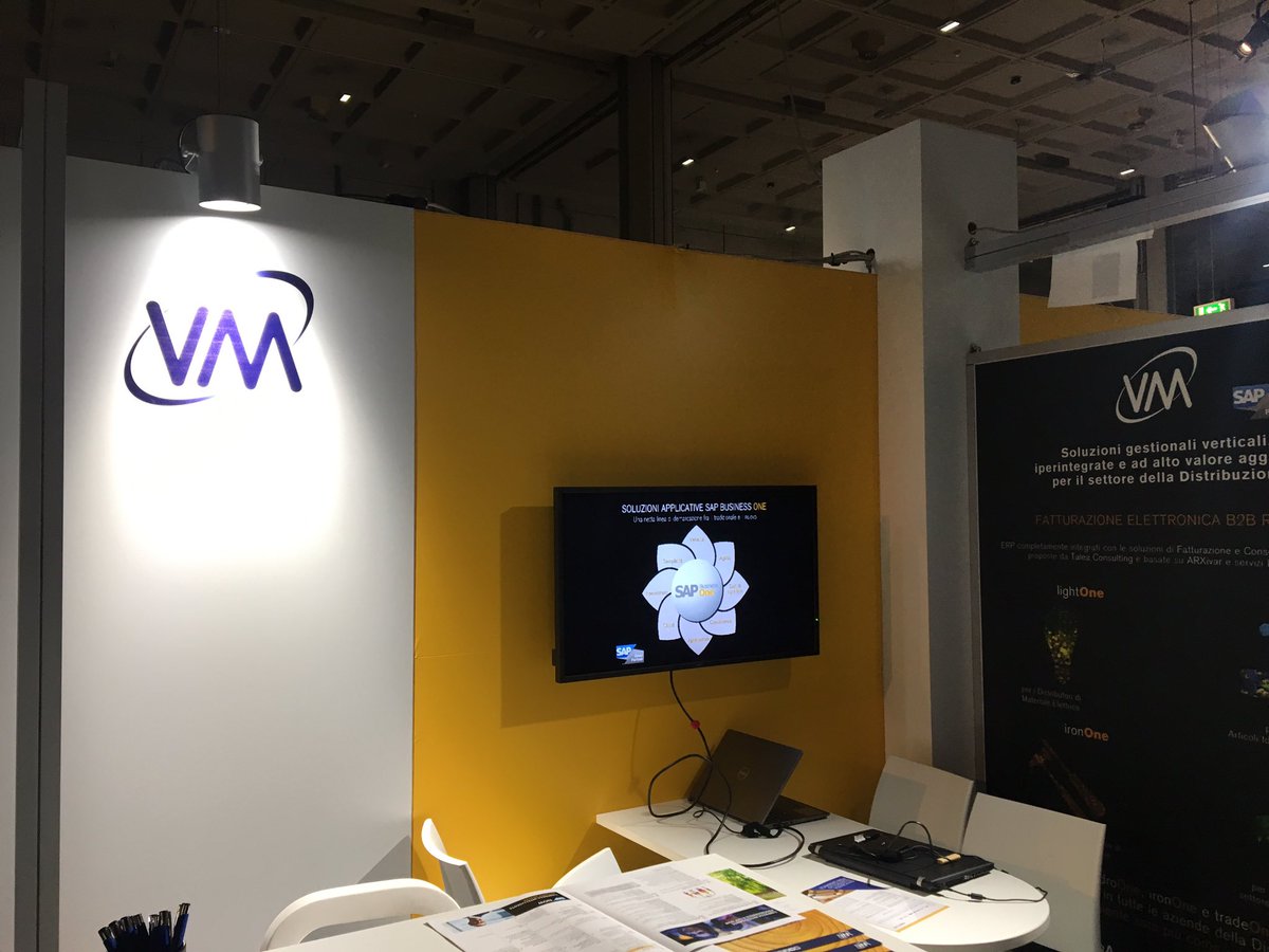VMSistemi's tweet photo. Oggi siamo a #SAPNOW2018 con le nostre soluzioni verticali per i mercati della Distribuzione basate su @SAPBusinessOne https://t.co/CaLX6PlLHK
