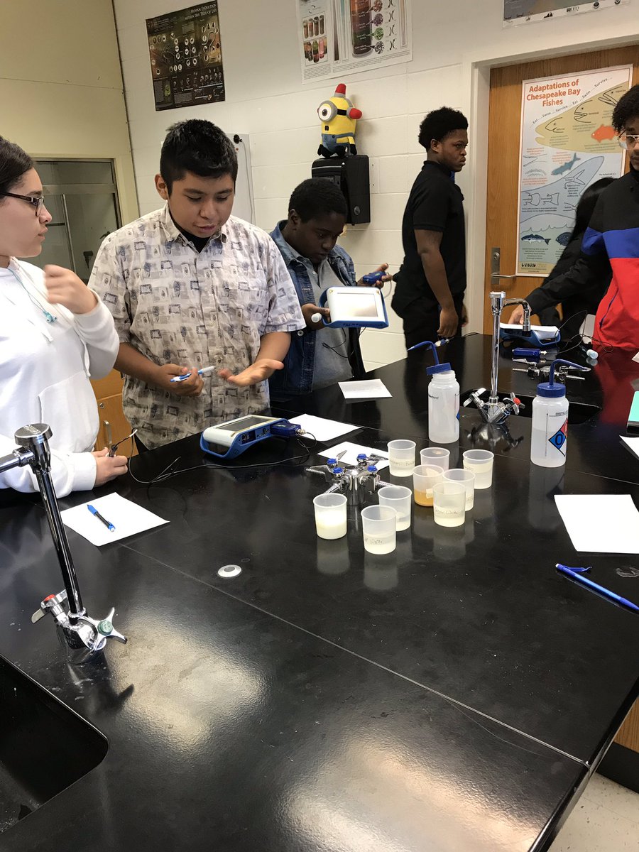 Shameka_Gerald's tweet image. Ms. Smith has her "Learning Targets in Action" through the Base v. Acid lab activity. Which group will meet the 6/6 correct observations target that has been set? 🤔 #5800FAMILY #LearningTargets