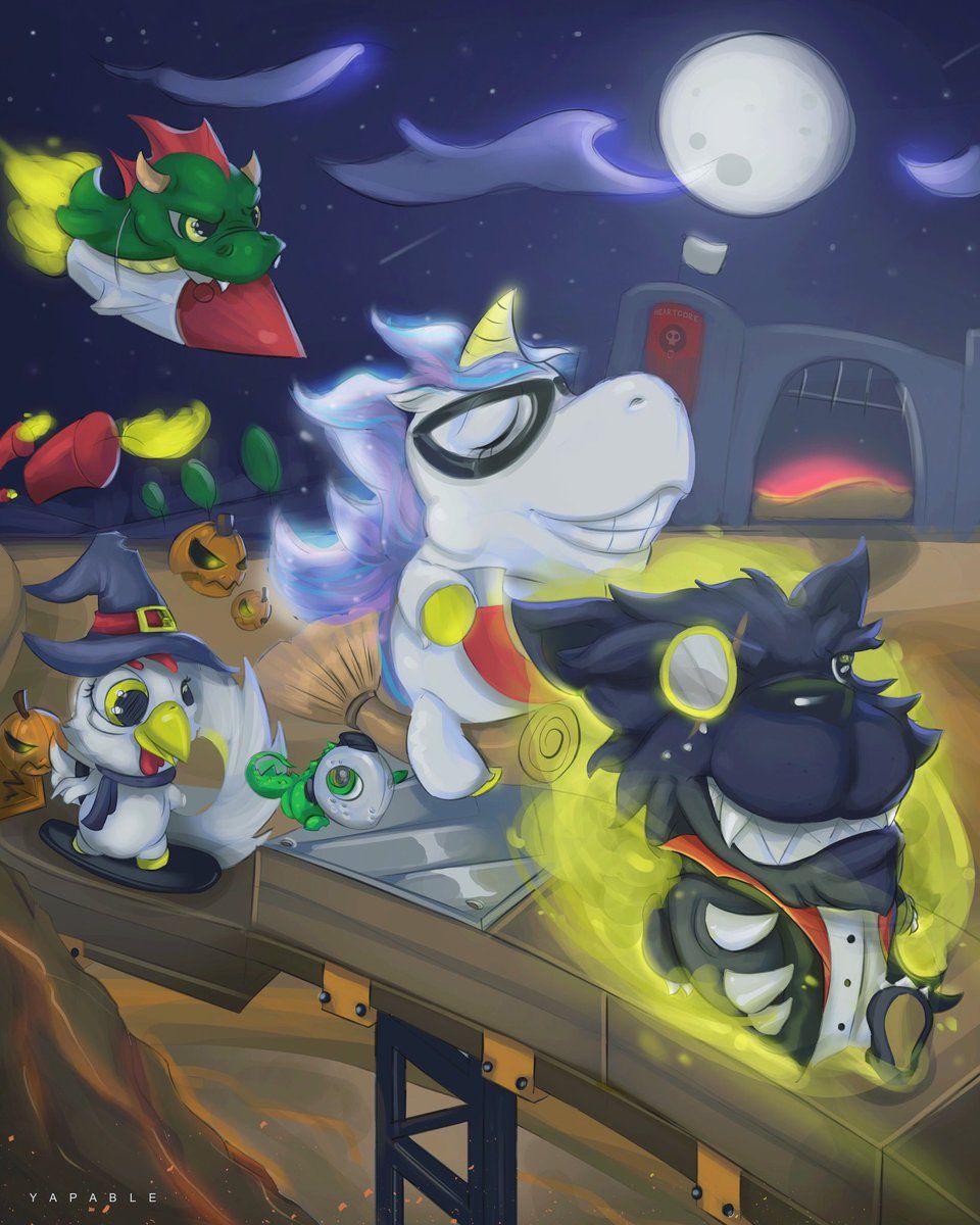 TheFunRun's tweet photo. #Throwback to the winning #Halloween #fanart from last year by Yapable! Share your spooky Fun Run art with #FunRunCreations to participate in this yearโs contest and get a chance to win the new โI โค๏ธ FR โ hat! #FunRun3 #FunRunThrowback #ThrowbackThursday https://t.co/Ixrjmm6uPB
