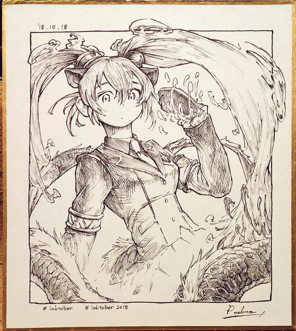 セイリュウさん!
#inktober #Inktober2018 