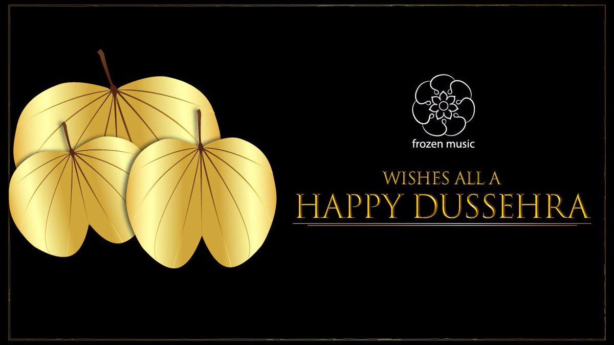 _frozen_music's tweet photo. The auspicious festival of Dussehra preaches to leave the dark behind and welcome the brightness with an open heart! 

A very Happy Dussehra to all from the Frozen Music family. #HappyDussehra https://t.co/FmPPWp7uh0
