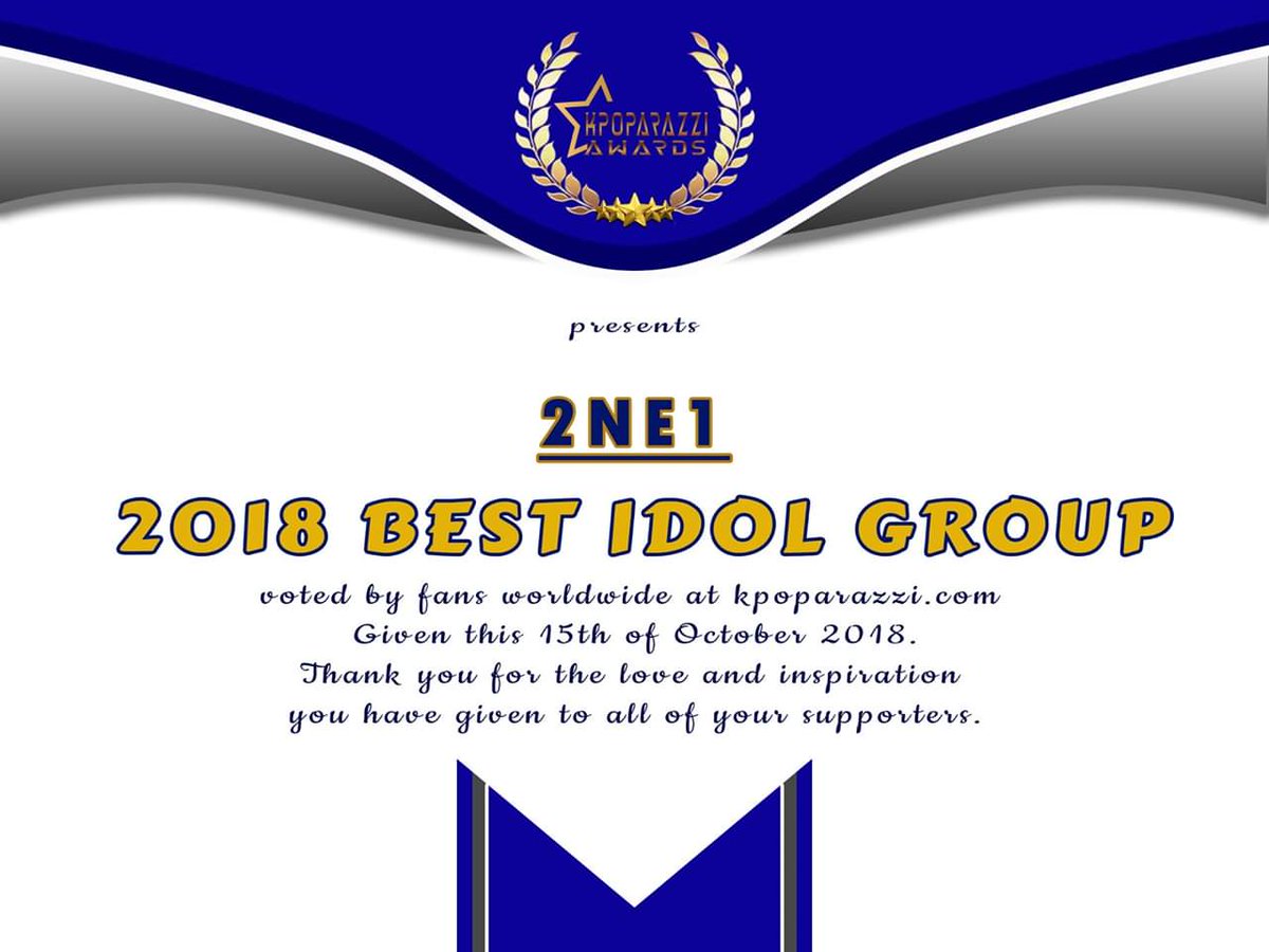 2ne1GoldenEra's tweet photo. Congrats Queens!!.. @chaelinCL @mingkki21 @krungy21 @haroobomkum kudos to the blackjacks!!.. Keep supporting our Queens!!. πππππβ β₯β¦β£ #KPOParazzi2018 #2ne1 #Blackjacks #FOURever #Nolza #Fighting #WeLoveYouCL #WeLoveYouMinzy #WeLoveYouDara #WeLoveYouBom #KeepSlayingQueens https://t.co/2JjUojxNSQ