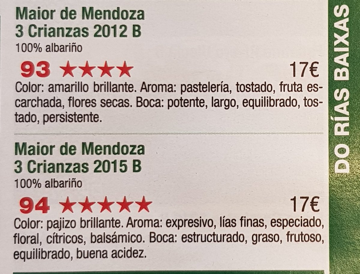 MaiorDeMendoza's tweet photo. Agradecidos a la @guiapenin #FelizJueves #winelover #vintage #vinos #Galicia #albariño #Gastronomie #winecountry #vines #sumiller #BuenJueves #18Oct https://t.co/Vf9qdnnNBq