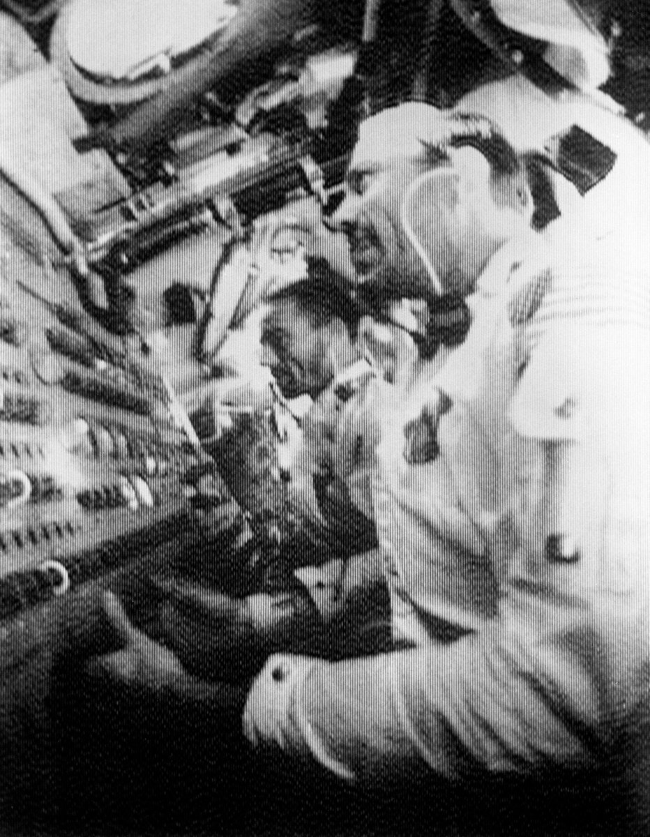 NASAJohnson's tweet photo. On their sixth day in space, the crew of Apollo 7 continued their mission with another burn of the Service Propulsion System, reviewed news stories passed up from the ground, hosted another live TV broadcast, photographed the United States and more. https://t.co/QAcbwwVOmt https://t.co/m9AL0Fpjj8