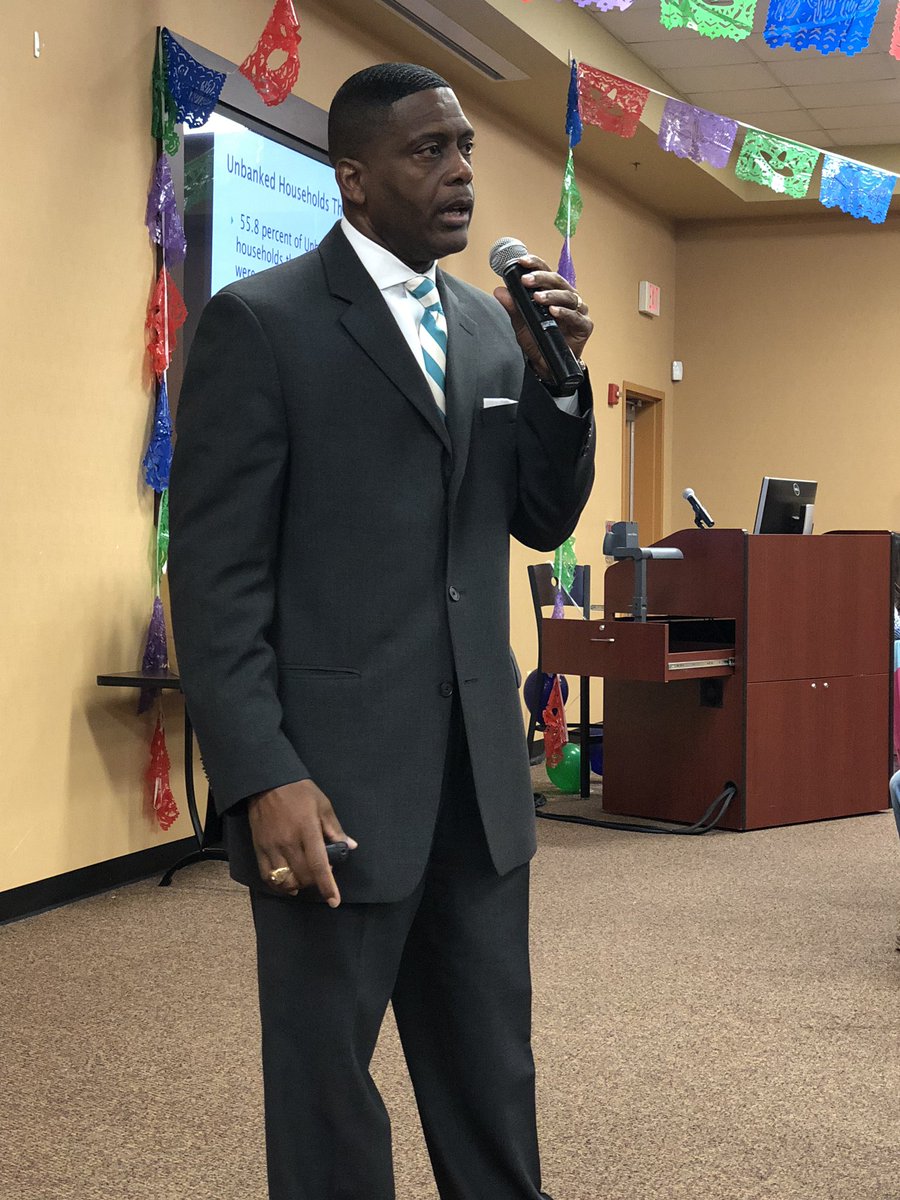ESC1OCCLR's tweet photo. Many thanks to Al Coleman @FDICgov for leading our Moolah Palooza lunch plenary session. It’s important for everyone in our region to understand the impact of  #underbanked &amp; #unbanked households. https://t.co/kMdQ4J5no4
