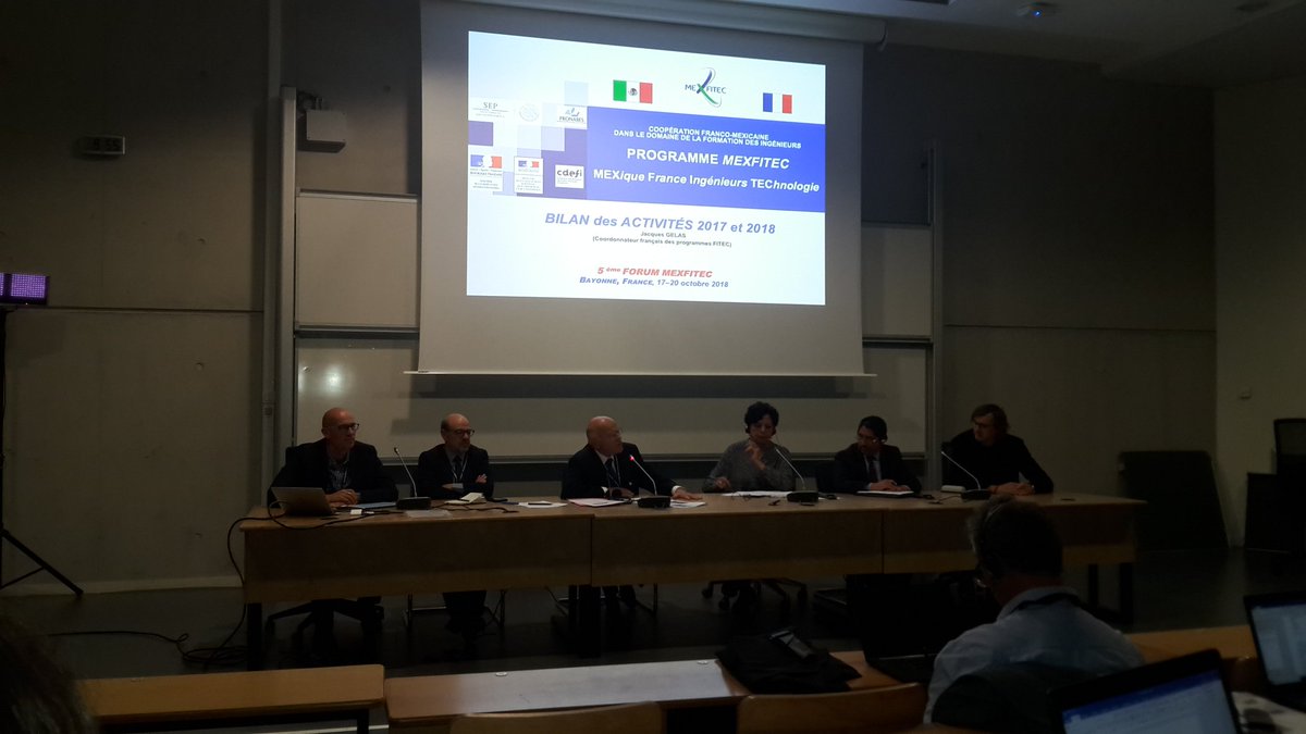 jp_lauffen's tweet photo. Lancement du forum @mexfitec2018 à bayonne. Jacques  Gelas "Mexfitec, programme phare de collaboration franco-mexicaine" https://t.co/TILvpCUGAU