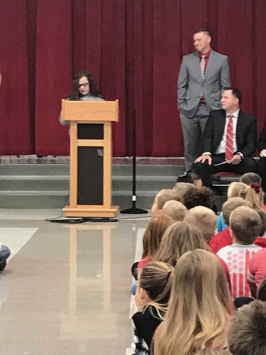 Katie Toliver speaking about #otherpeoplematter at Thornville Elementary. So Awesome!!