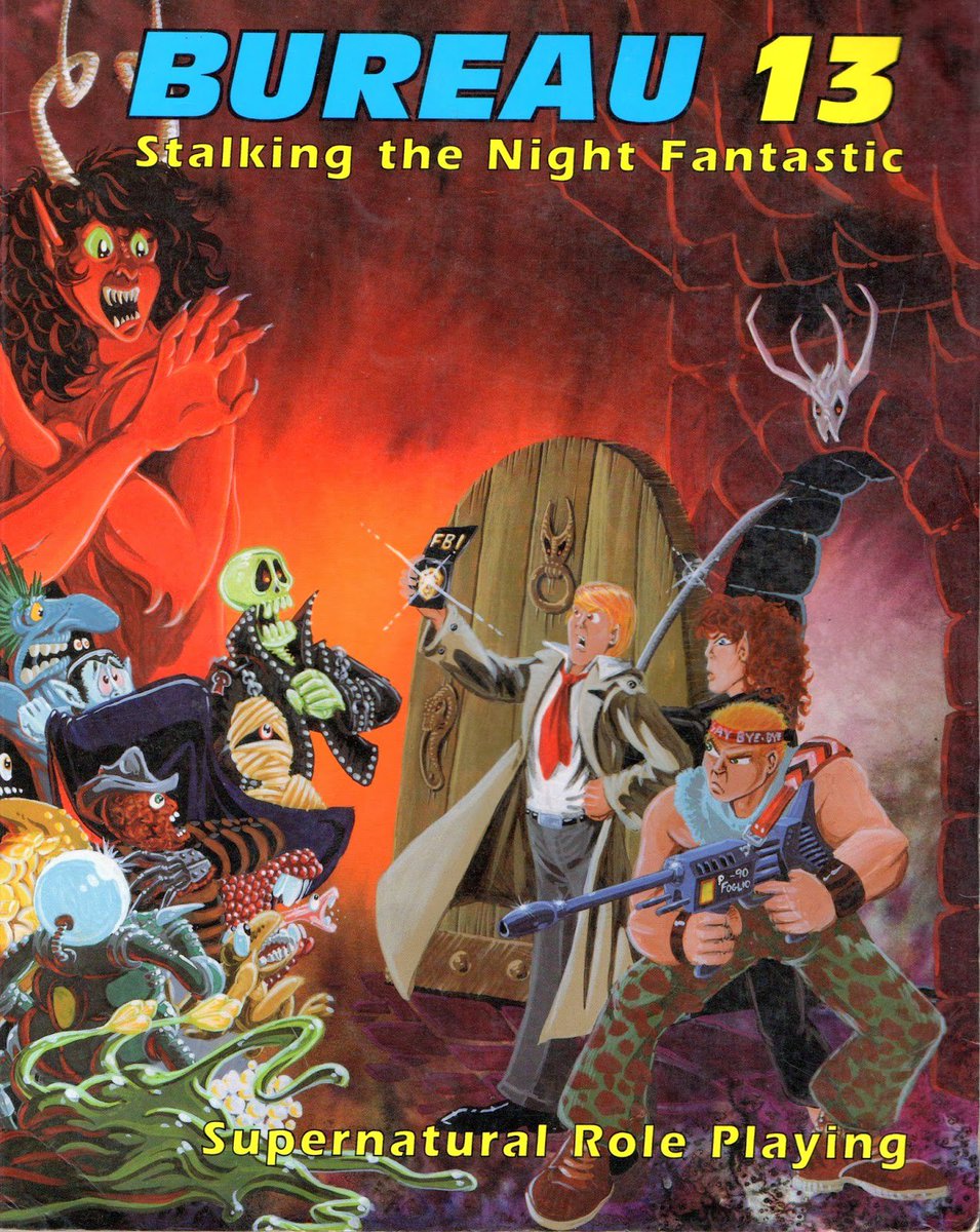 darkwordherder's tweet photo. Re-reading "Satanic, Versus..." by @mercedeslackey really makes me miss those fun games of Bureau 13. 🙁
BTW I *just* realized this illo by @LarryDixonTGK must be from that story & the woman is Diana Tregarde. I'm not normally that slow on the uptake, I swear!
#RustMonsterBlog https://t.co/KV6epeeVh7