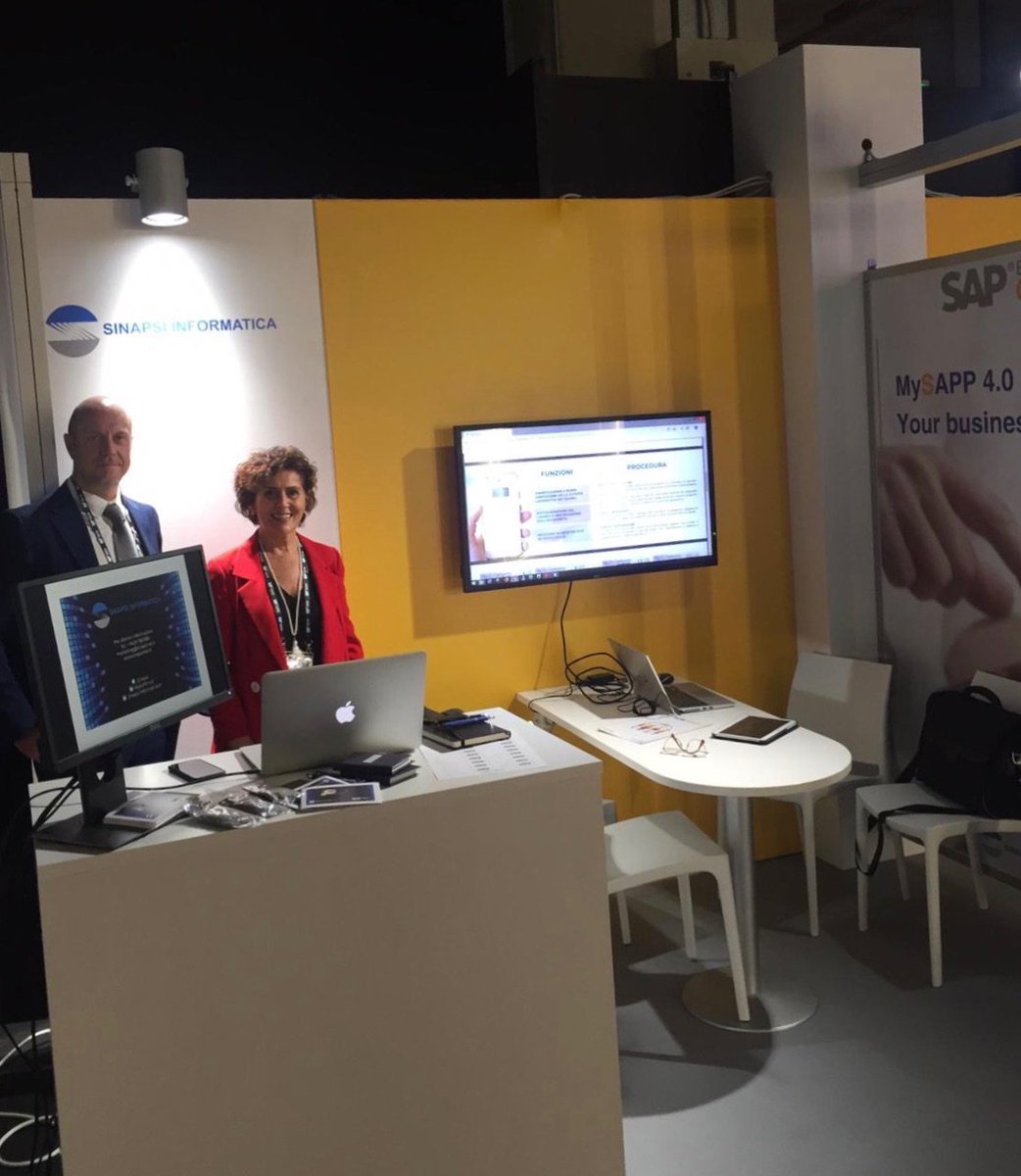 __Sinapsi__'s tweet photo. #SAP is NOW and HERE WE ARE!
Sinapsi Informatica srl ti aspetta presso Fiera Milano City con
Marco Mansetti e @_rossi_maria.

#SAPNOW #VarOne #SAP3030 #FutureIsNow #SAPBusinessOne https://t.co/xwR6r2uqXF
