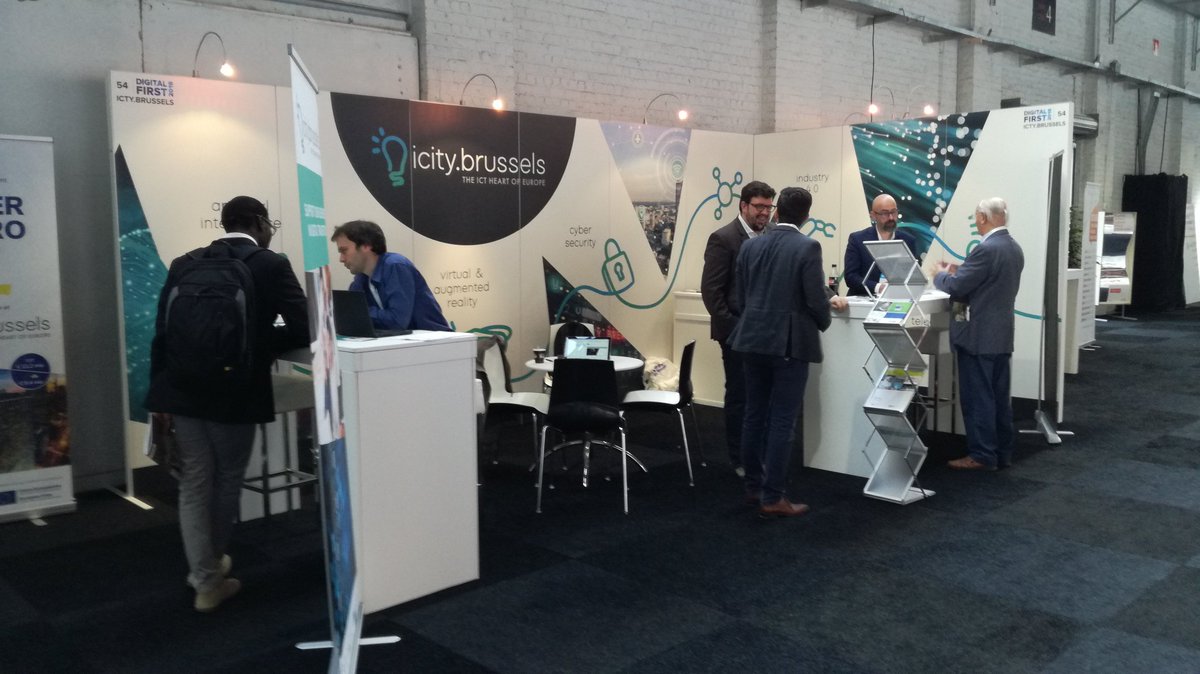 icity_brussels's tweet photo. Hard at work on the @icity_brussels booth at #DigitalFirst2018 #DF18 https://t.co/WF7pllQYOc