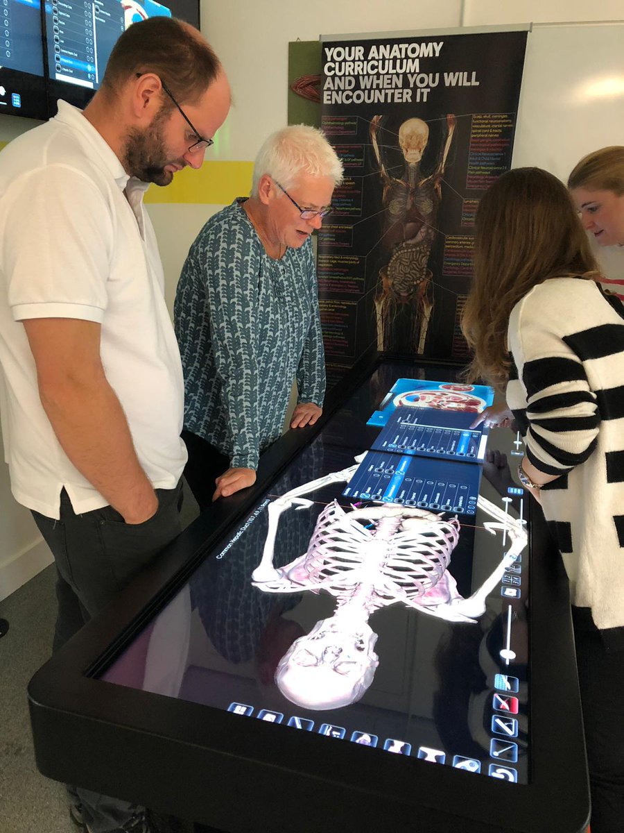 UHPImaging's tweet photo. Yesterday some of our CT Radiographers from @PHNT_NHS went to @PlymUni for their CME morning and were lucky enough to use the Anatomage Table and attend a lecture in embroyotic abdominal digestive development and other learning opportunities.  A well planned CME session #Imaging https://t.co/La1U4vEytg