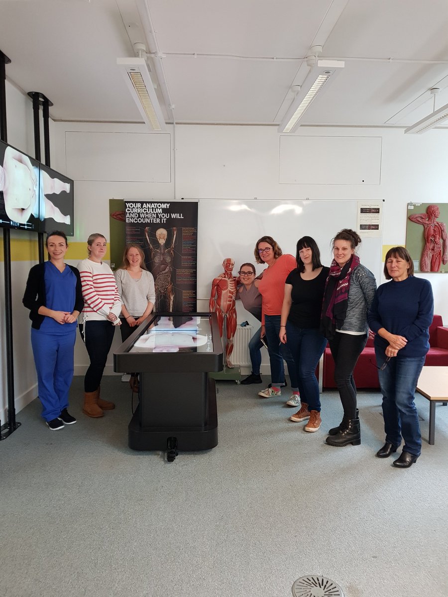 UHPImaging's tweet photo. Yesterday some of our CT Radiographers from @PHNT_NHS went to @PlymUni for their CME morning and were lucky enough to use the Anatomage Table and attend a lecture in embroyotic abdominal digestive development and other learning opportunities.  A well planned CME session #Imaging https://t.co/La1U4vEytg