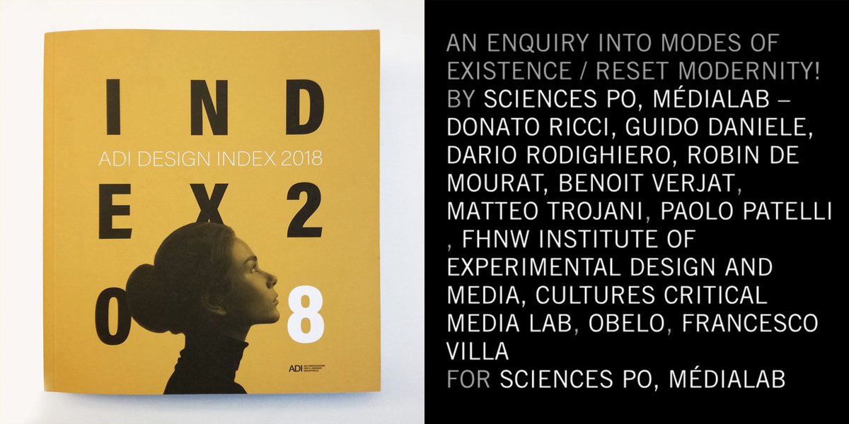 Optichiasm's tweet photo. #ModesOfExistence + #ResetModernity: A design laboratory for the Humanities
selected by the @ADIassodesign Permanent Observatory for the Design Index 2018. Thanks to @BrunoLatourAIME & @medialab_ScPo for having made this possible!
https://t.co/0jmuHNnqIX https://t.co/duOFQzptzD