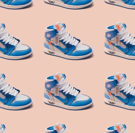 university blue off white