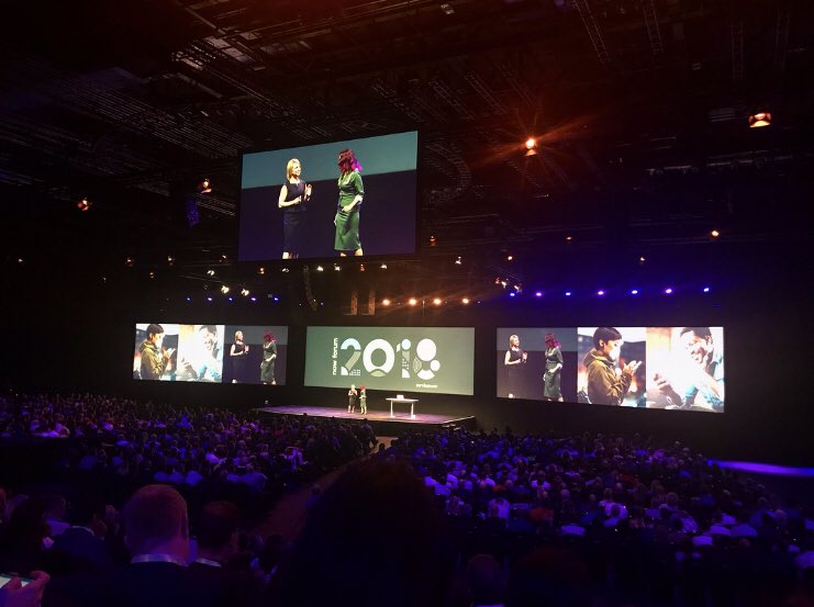 Jess__David's tweet photo. Some serious super woman power on stage right now @FarrellHough & Janene! #NowForum18 https://t.co/tatxk21xlo