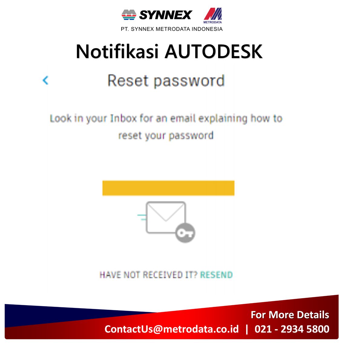 SynnexMetrodata's tweet photo. 4| Autodesk akan mengirimkan Anda email untuk mereset password Anda #SMITips https://t.co/GL3G2L9YSL