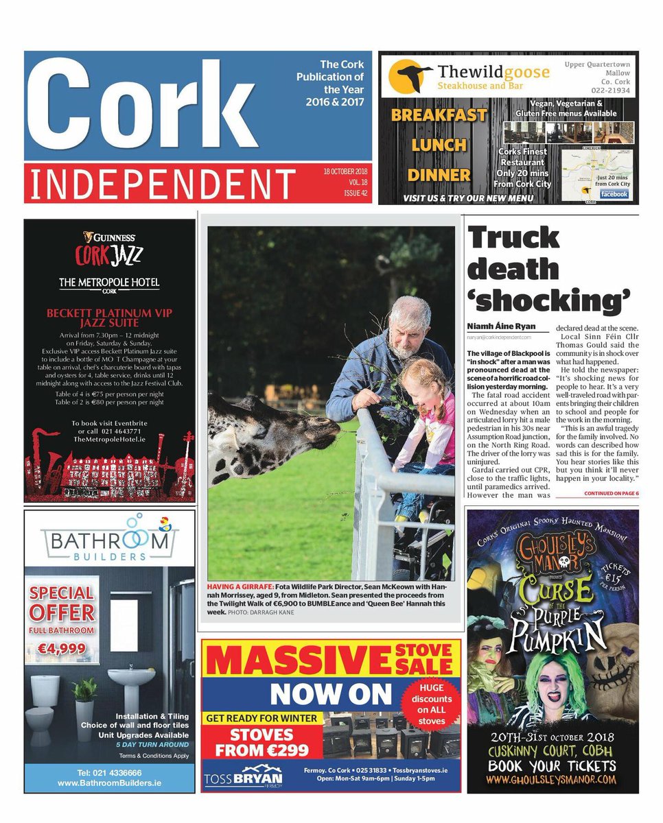 corkindo's tweet photo. Here’s this week’s paper. Our front page is about the fatal road collision in Blackpool yesterday. https://t.co/nhr18fjuQh https://t.co/l1wKtZNzDW