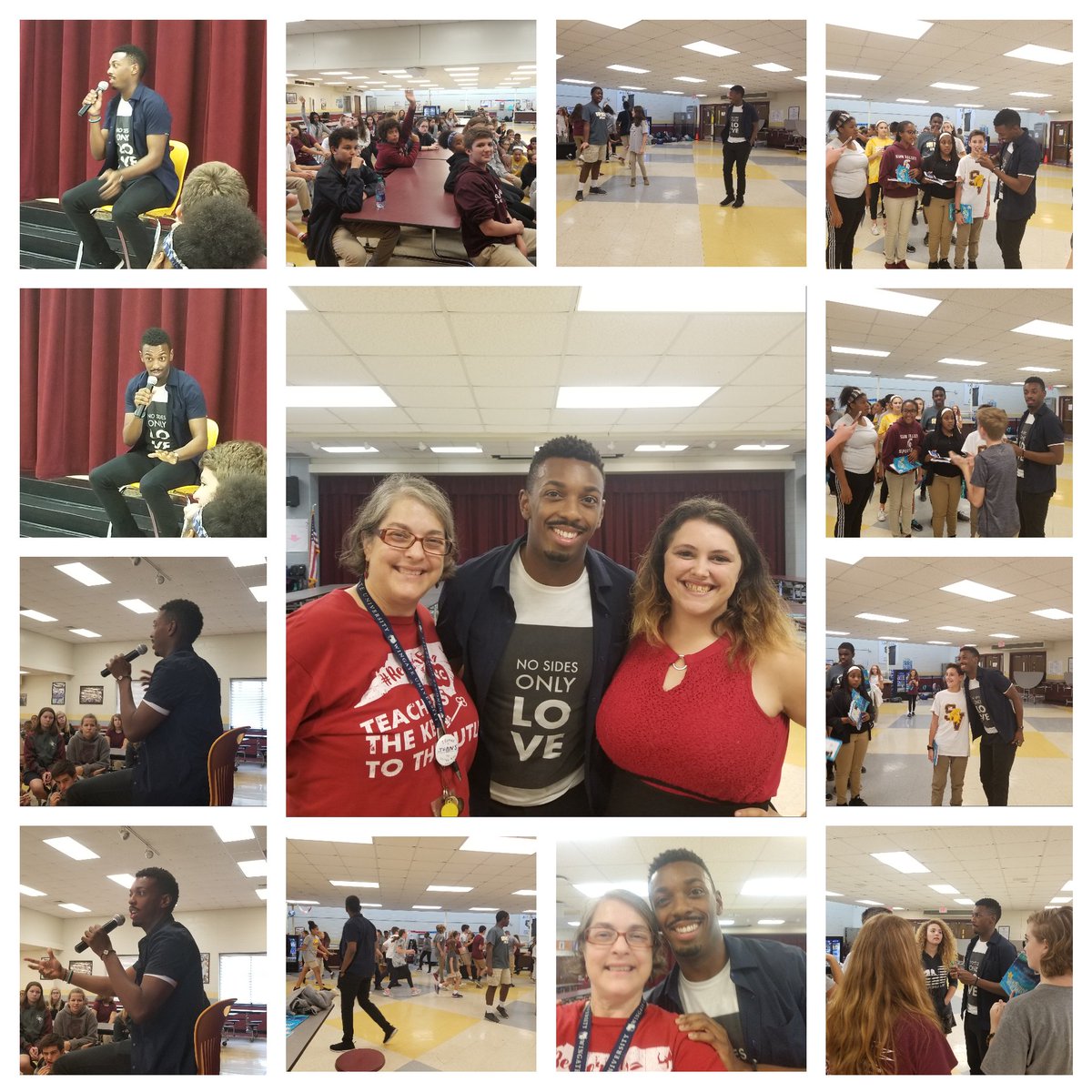 MamaMorgan3's tweet photo. Tyler McKenzie, from the cast of Hamilton, gave a master class to over 150 SVMS students. So much fun! #TeamUCPS #SpartanStrong #SVMS @AGHoulihan @JocelynKrest @ryanw01 @_PrincipalSmith https://t.co/Xdqbt2yNMB