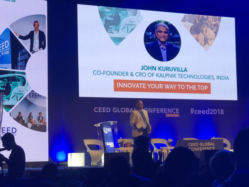 CEEDGlobal's tweet photo. “The world is changing due to entrepreneurs.” We couldn’t agree more John! #CEED2018 https://t.co/pAMBmrojxy