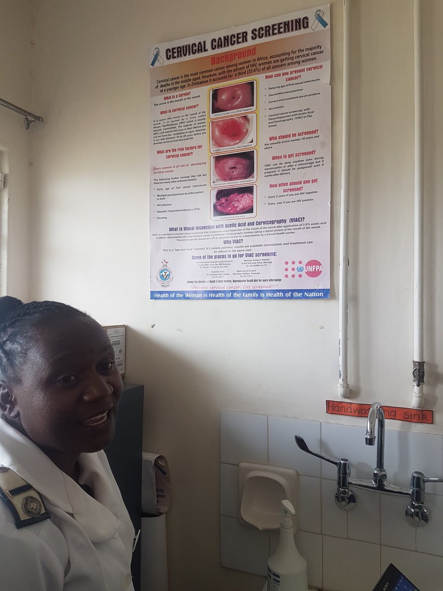 UNFPA_Zimbabwe's tweet photo. The uptake of #cervicalcancer screening in Manicaland is very high, resulting in Nyanga District Hospital rolling out mobile clinics providing cervical cancer screening services in rural areas https://t.co/myKYrBUToU
