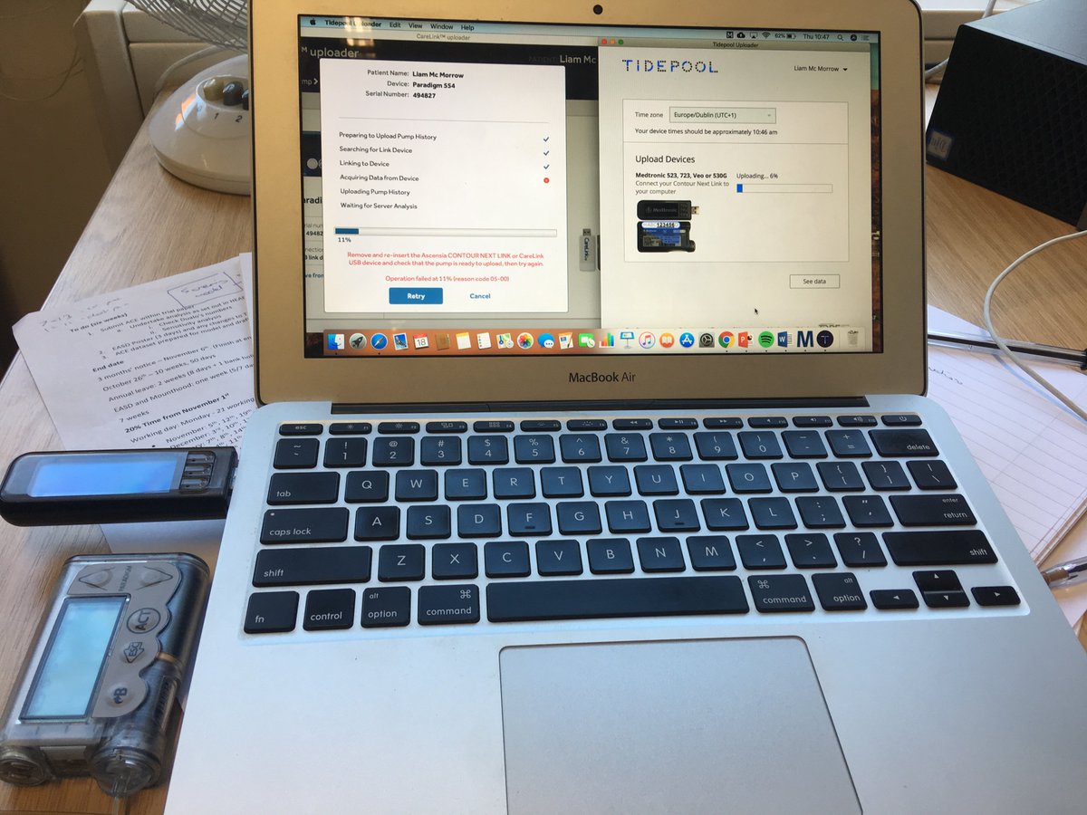 type1project's tweet image. when Medtronic's @MDT_Diabetes own carelink system won't work to upload #pump data but @Tidepool_org works with no problems. Thanks @Tidepool_org