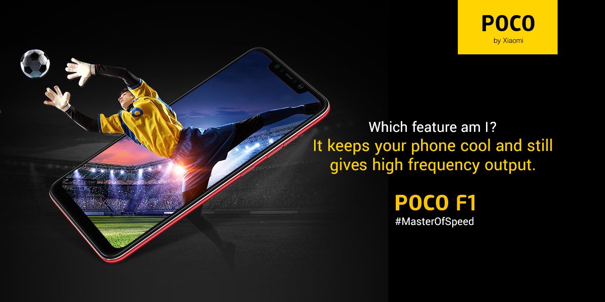IndiaPOCO's tweet photo. Guess the feature?😎 

Comment with your answer and stand a chance to win exclusive #POCOF1 merchandise.

#MasterOfSpeed https://t.co/1BoscEheOl
