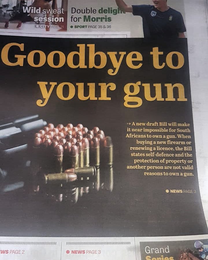 WarrenhoN's tweet image. In a country ravaged with violent crime (eg, an average of 56 people are murdered PER DAY), as well as having +-3000 firearms that are "lost" by the local policing force that could end up being used to commit other crimes, what do you think about this proposed Act? #selfdefense