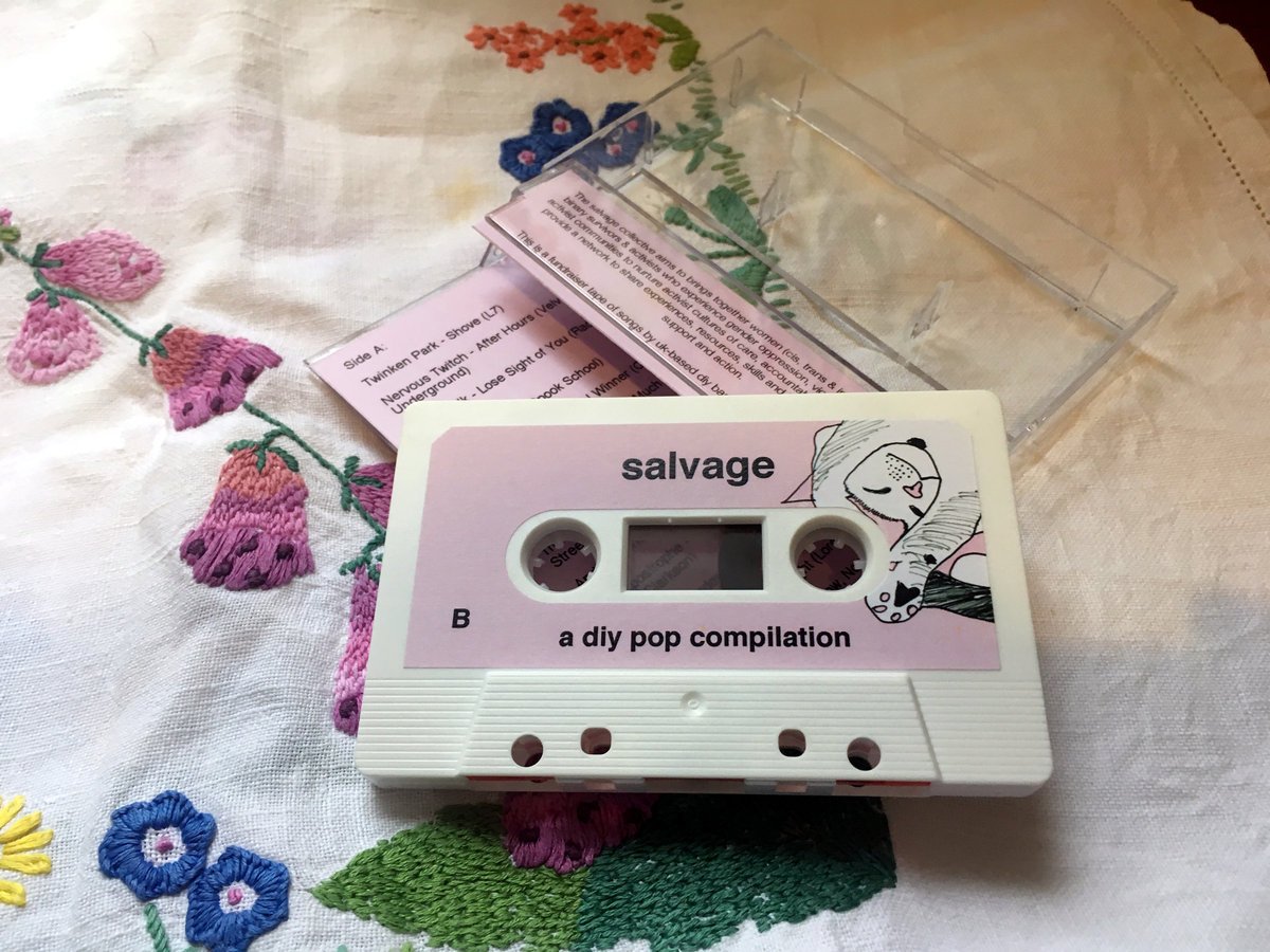 ICYMI we recorded a <a href="/courtneymelba/">Courtney Barnett</a> cover for this tape benefiting @salvageaction!!! featuring beth from <a href="/Jitterz_Band/">Jitterz</a> on bass/BVs!!! 
v limited, go grab one over here: moveunderyrownpower.bandcamp.com/album/salvage-…

shout out to <a href="/DIYarchivist/">Kirsty Fife</a> for putting it together <3