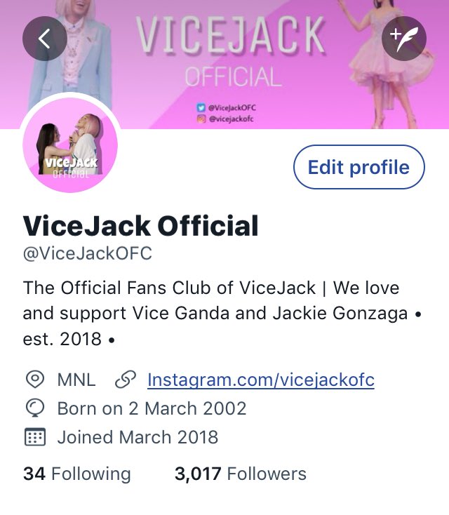 ViceJackOFC's tweet photo. We just reached 3k followers! Thank you po sa mga nag-follow 😊💕 https://t.co/KOYatqyv0z