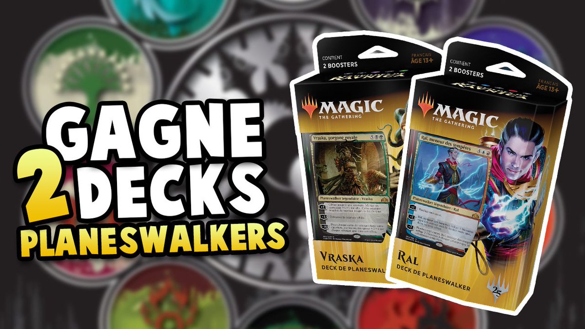 TheFishou's tweet photo. Hey les Magiciens, RT + FOLLOW pour te mettre bien et tente de remporter 2 Decks de Planeswalkers « Les guildes de Ravnica ». Bonne chance 😍😍 . (Il y aura 2 gagnants) @wizards_magicFR https://t.co/sRaQykEd0M
