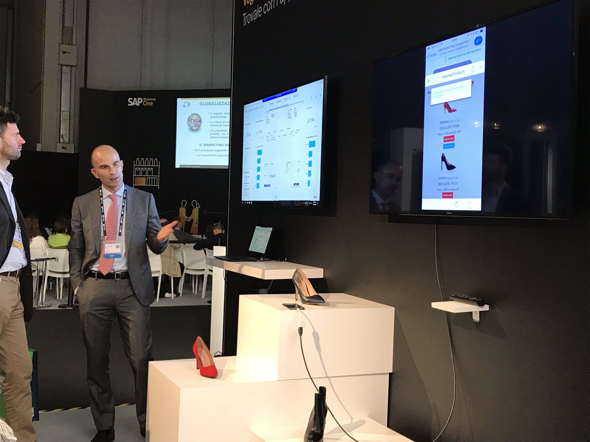 TrinidadMGea's tweet photo. #SAPNOW2018 SMB Marketplace show case inspiring #SAPBusinesOne partners and customers. Bravo Marco! https://t.co/dgbFsl6ISO