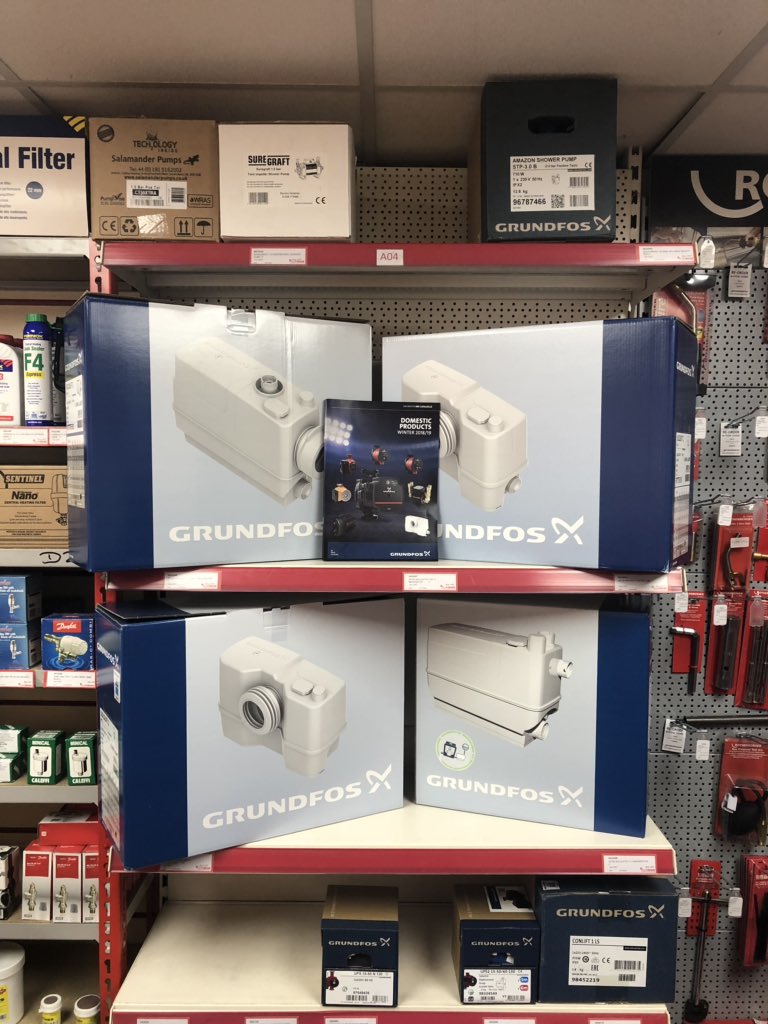 ellisouthin's tweet photo. Always good to see a big Sololift display in @plumbaseuk Charlton 👍🏻 #Sololift2 #grundfos #Plumbase https://t.co/iRNw2OLgji