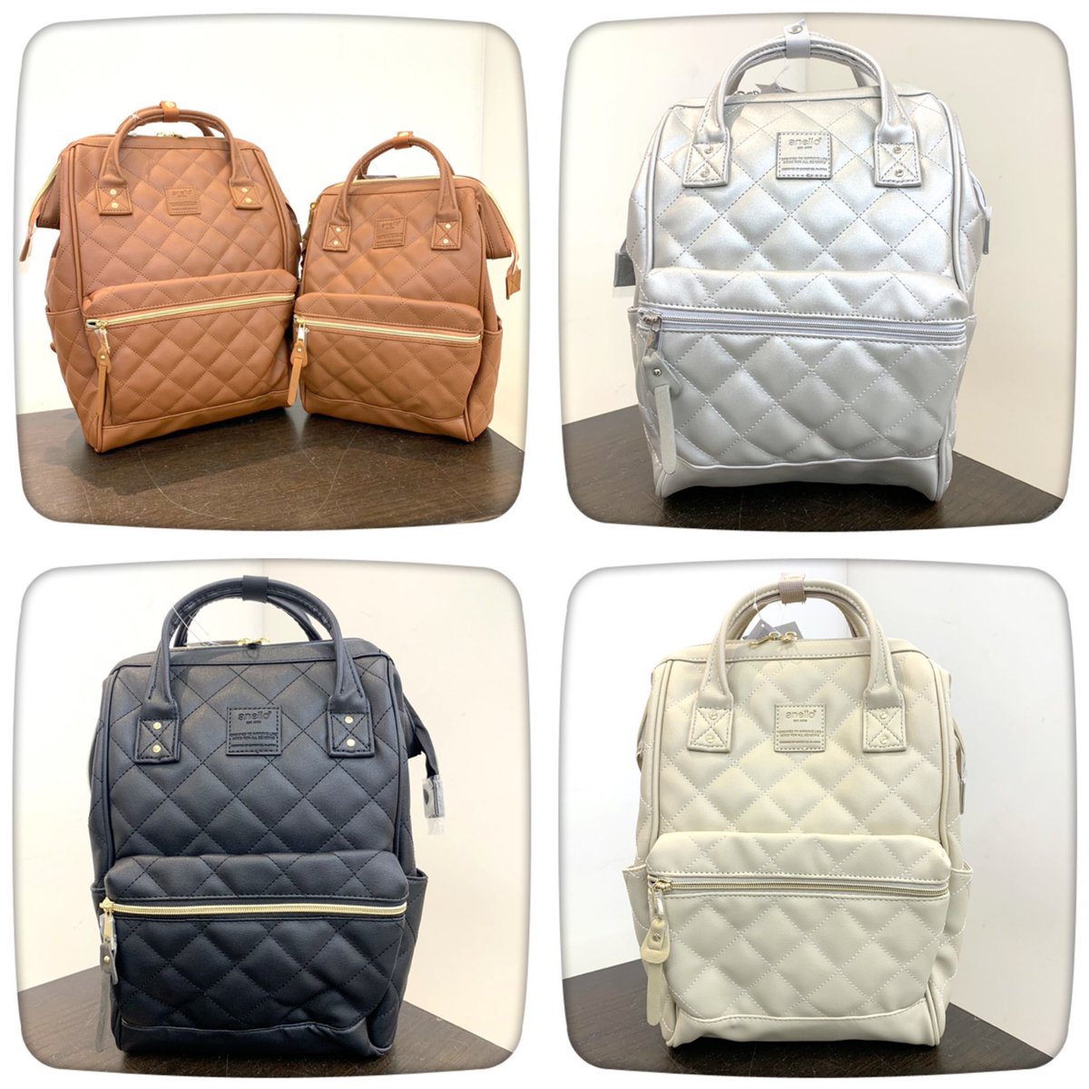 RAWEDGE056's tweet photo. 大人気のanelloシリーズの新作が入荷♪

今回は今からの季節にぴったりなキルティングver.です💕
ショルダーバッグ、リュック共に２サイズ展開😍

大人気商品ですので是非、お早めにお買い求め下さいませ💦

 #RAWEDGE #京橋 #anello #anellobag https://t.co/pBi2xSUOxv