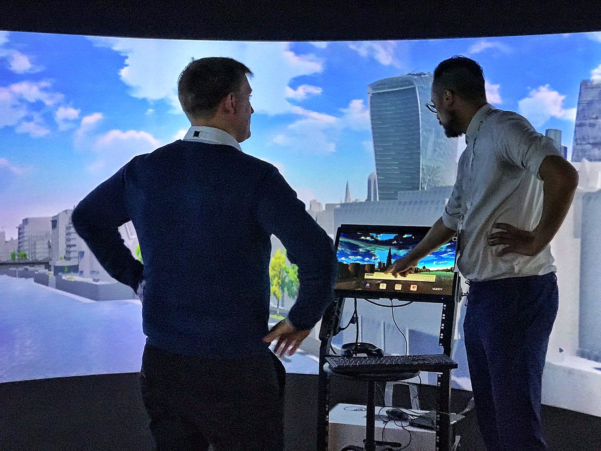 IglooVision's tweet photo. We’re showing content from @VUCITY_ @WagstaffsDesign right now at #DCW2018 come and experience highly accurate models of London in full 360 at @DigiConWeek https://t.co/yNdv7zXNco