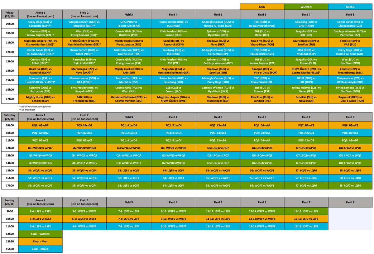 EBUCC2018's tweet photo. The #EBUCC playing schedule is out: https://t.co/cWxzlb8NBA