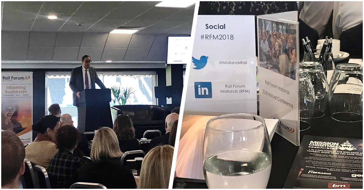 ATARecruitment's tweet photo. We are attending the @MidlandsRail Annual Conference today for a discussion about growth and innovation in rail and how this will create skilled employment within the sector. #RFM2018 #MidlandsRail https://t.co/GpBRKRqymT