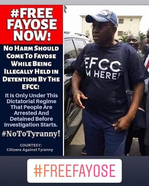 kaftvonline's tweet photo. Oppisition shouldn't be oppression.  #freefayose https://t.co/b79CMH5jU3