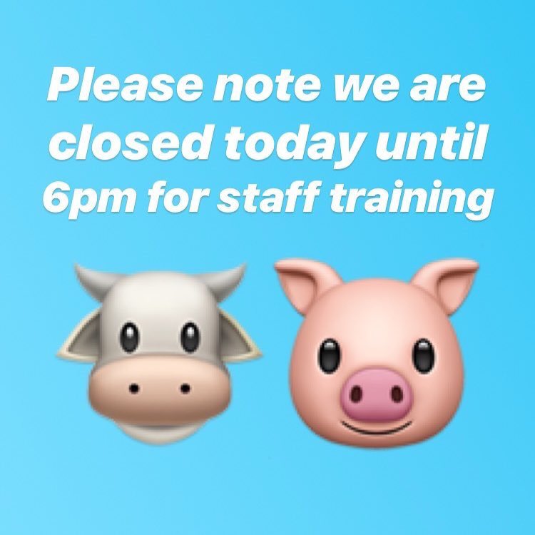 cow_n_pig's tweet photo. #stafftraining #thursday #thursday18thoctober #reopenat6pm #seeyoufordinner #restaurants #orpington #thirstythursday #lovelocallife https://t.co/9nUw7OkbPM