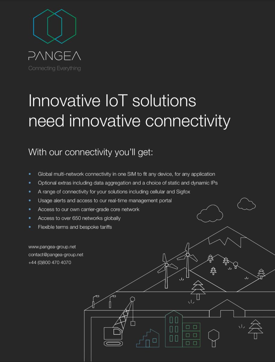 Innovative #IoT solutions need innovative #connectivity - why look any further than <a href="/pangeaconnected/">Pangea Connected</a> for all your global requirements? We can build bespoke data packages on flexible terms with access to 650 networks in 184 countries!