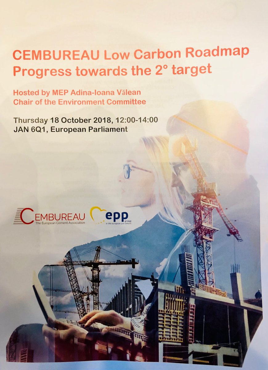 Cement Manufacturers Ireland (@cement_ireland) on Twitter photo Launch of the <a href="/CEMBUREAU/">Cement Europe</a> #lowcarbon2050 roadmap today in <a href="/Europarl_EN/">European Parliament</a> #madewithcement Launch of the <a href="/CEMBUREAU/">Cement Europe</a> #lowcarbon2050 roadmap today in <a href="/Europarl_EN/">European Parliament</a> #madewithcement