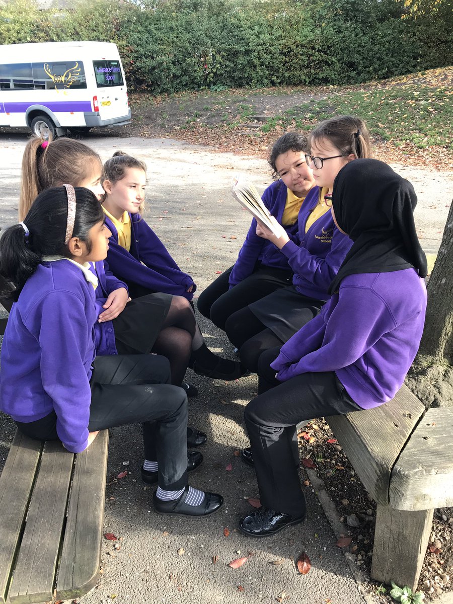 EduMissM's tweet photo. #Year6Walnut are loving Letters from the Lighthouse so much, Iβve just found them reading aloud in the playground during breaktime! π @emmac2603 @HeadLHS #readingLHS https://t.co/UlRh3KAOcy