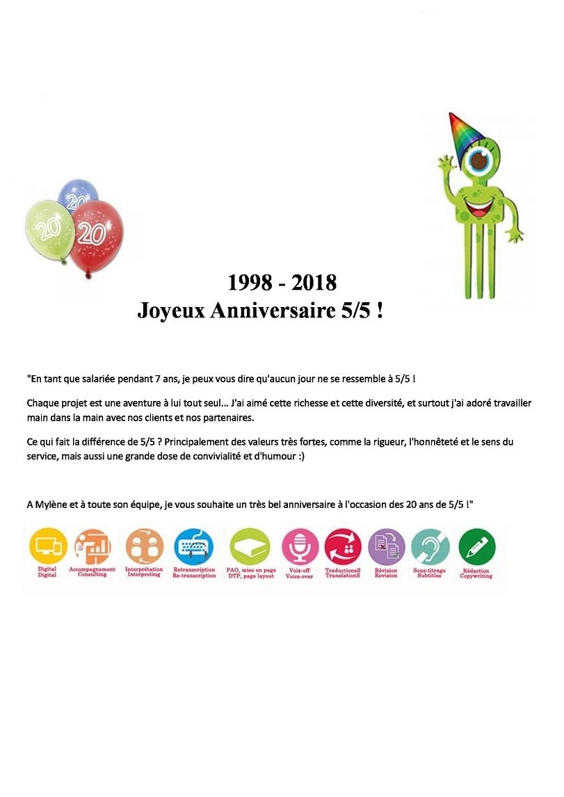 5 5 Traduction 5sur5trad Twitter 5 5 Traduction 5sur5trad Twitter