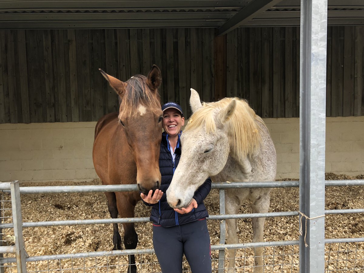 HorseAndCountry's tweet photo. Behind the scenes with the legendary @houghjumps shooting #BarnTalk and H&C #MasterclassUSA programmes. We can't wait for the shows to air 😍 @JennyRudall https://t.co/HU9o21nPhW
