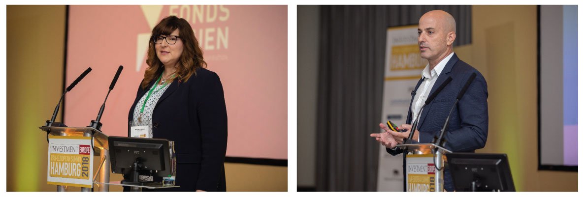 InvEurope's tweet photo. This morning's sessions from Manuela M. Froehlich, Global Head of Business Development at LRI Group and Co-Founder of @fondsfrauen and @orenkaplan2 @SharingAlpha at the Pan-European Summit Hamburg 2018 #FSSUMMIT #investmenteurope https://t.co/Dtn1kshBQX