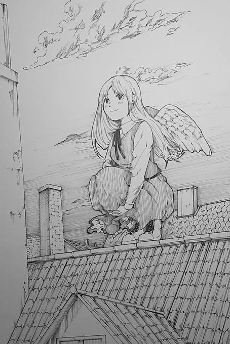 羽の生えた女の子が好きです。 